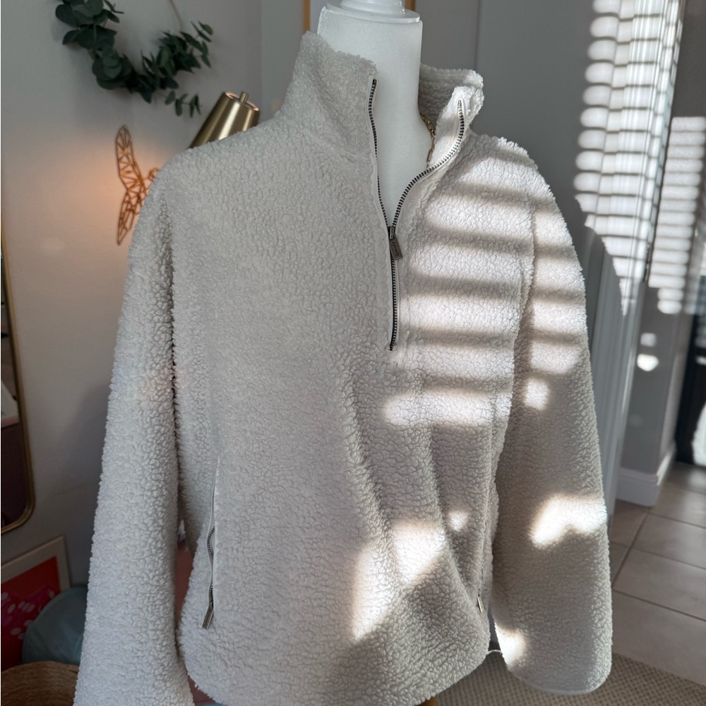Cozy Sherpa Quarter-Zip Pullover
